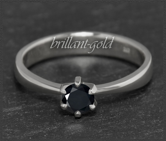 Diamant Ring aus 585 Weißgold, 0,34ct Brillant